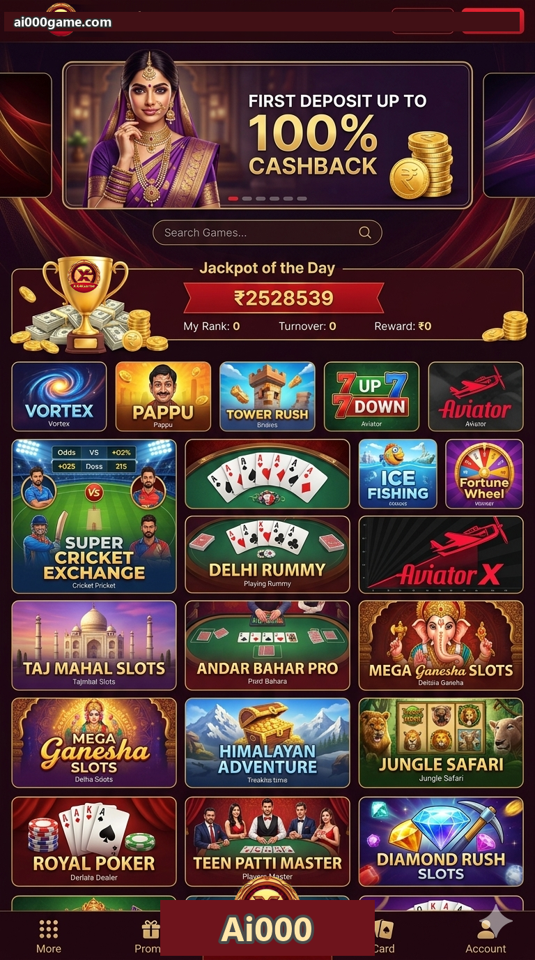 Ai000 app lobby on India phone